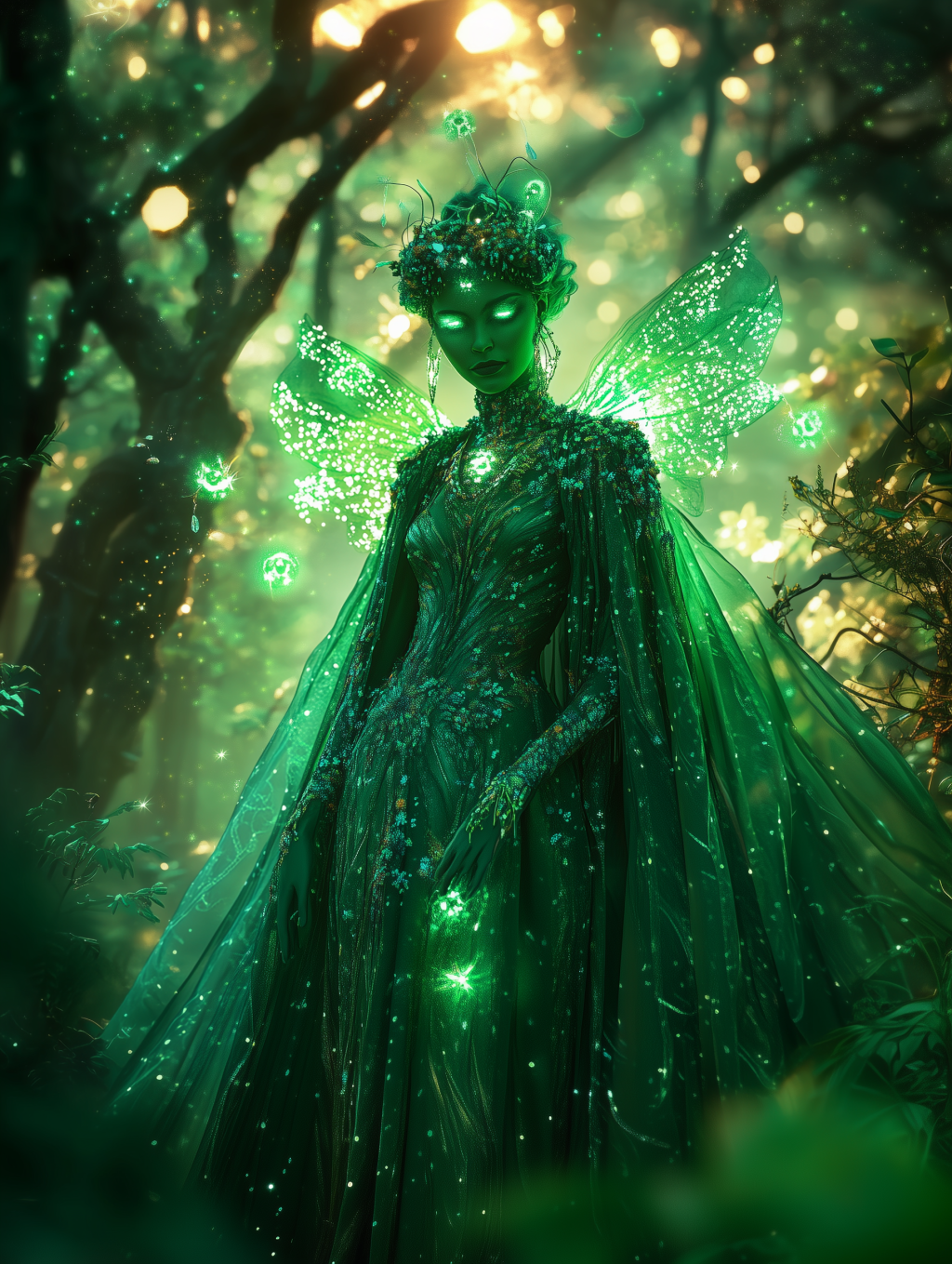 The Deity Amara Getting Her Glow-on