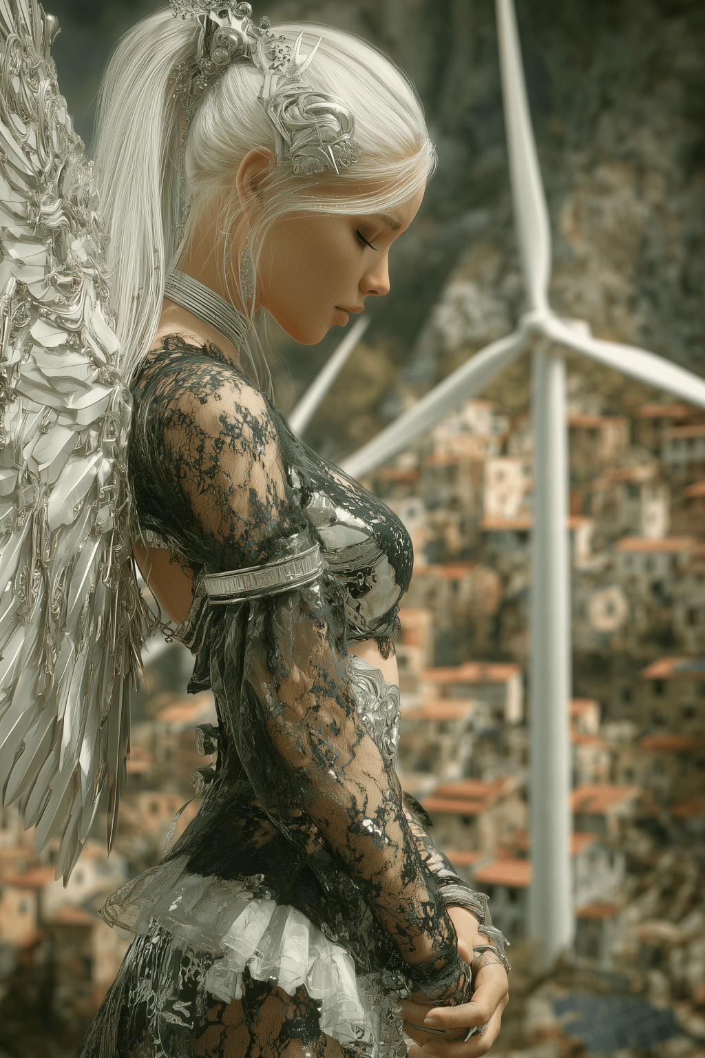 Solar Punk and Lace / NSFW / 4 images